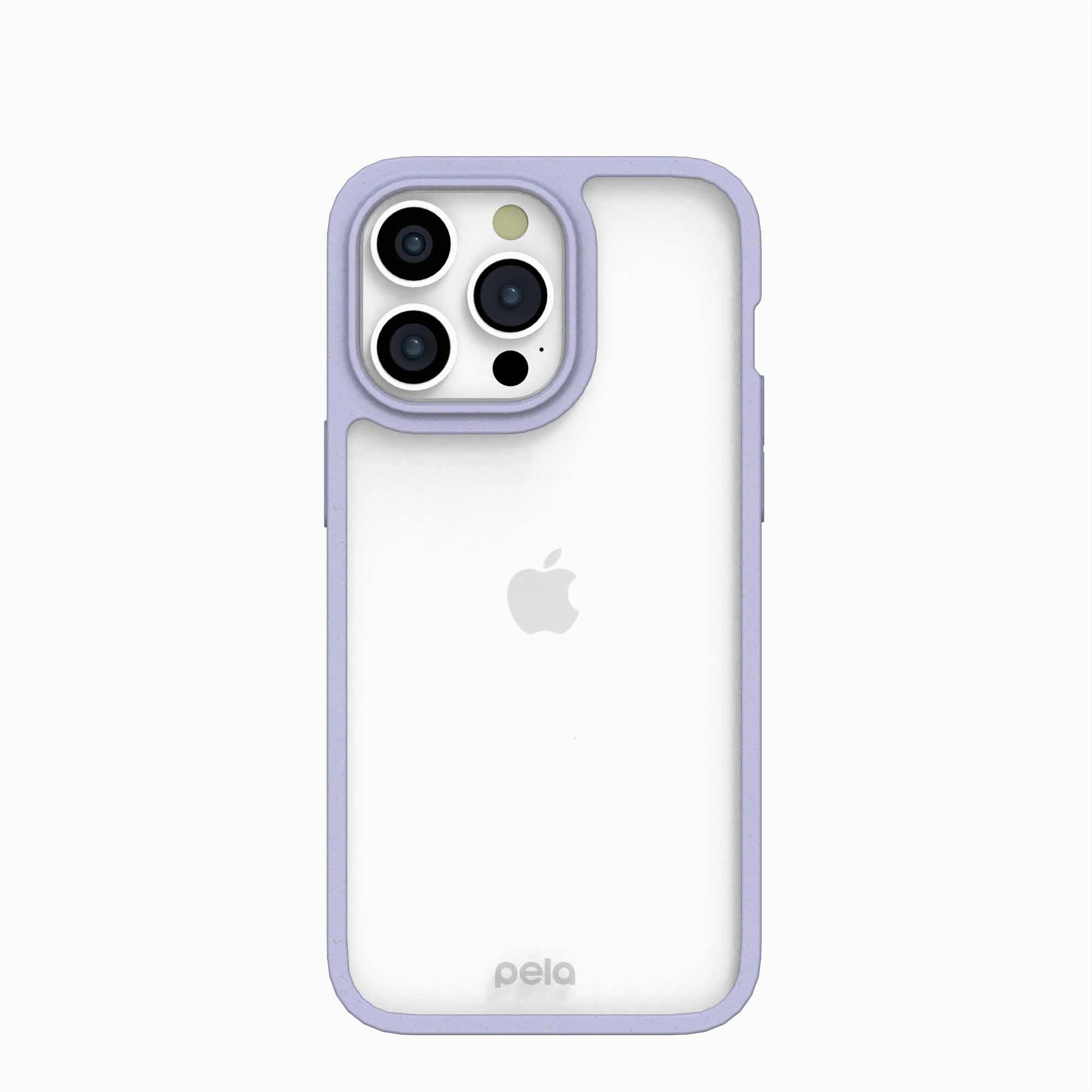 Clear iPhone 15 Pro Max Case with Lavender Ridge Durable Grip Compact Feel