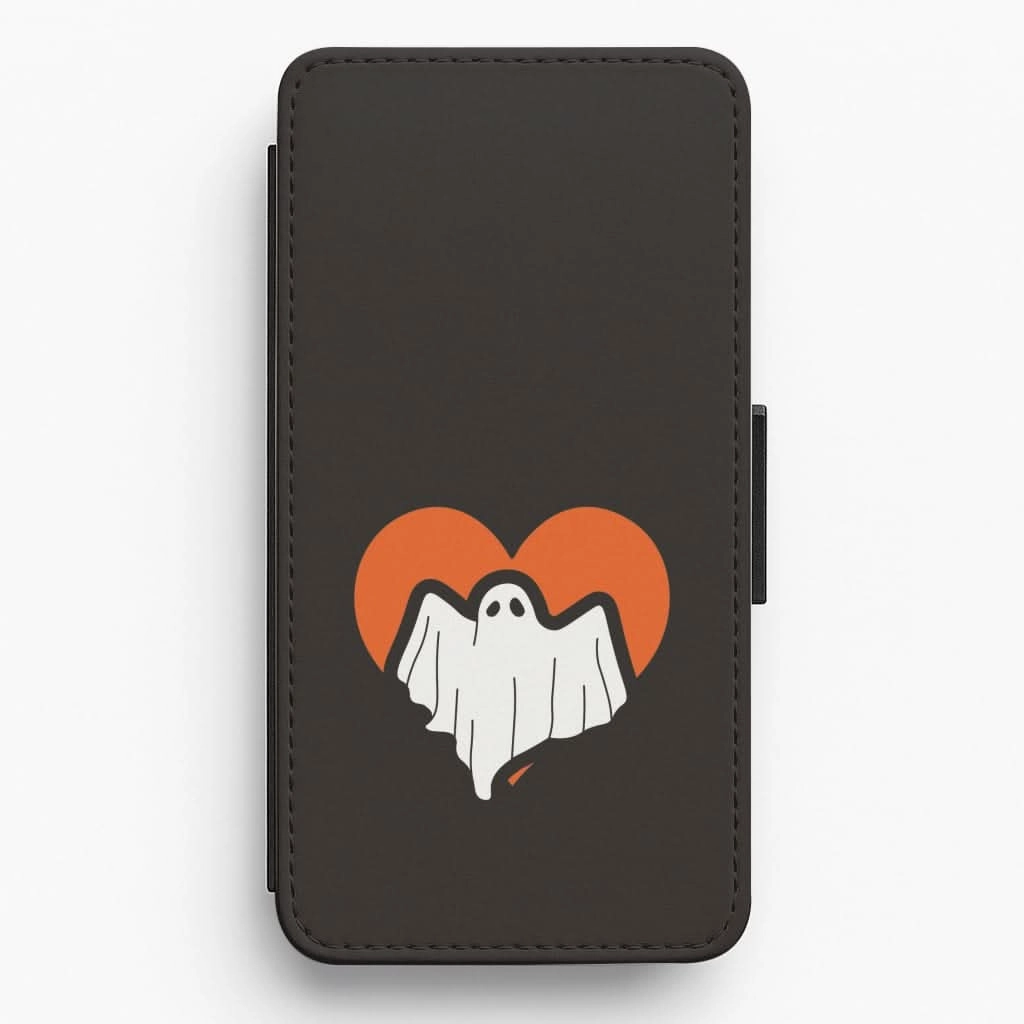 Smooth Layer Ghost Heart  Flip / Wallet Phone Case