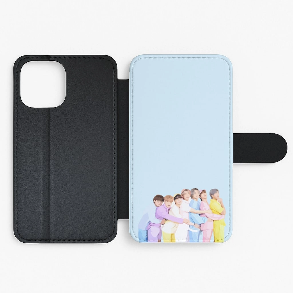 Elegant Comfort Colourful K-Pop Band Band Flip / Wallet Phone Case