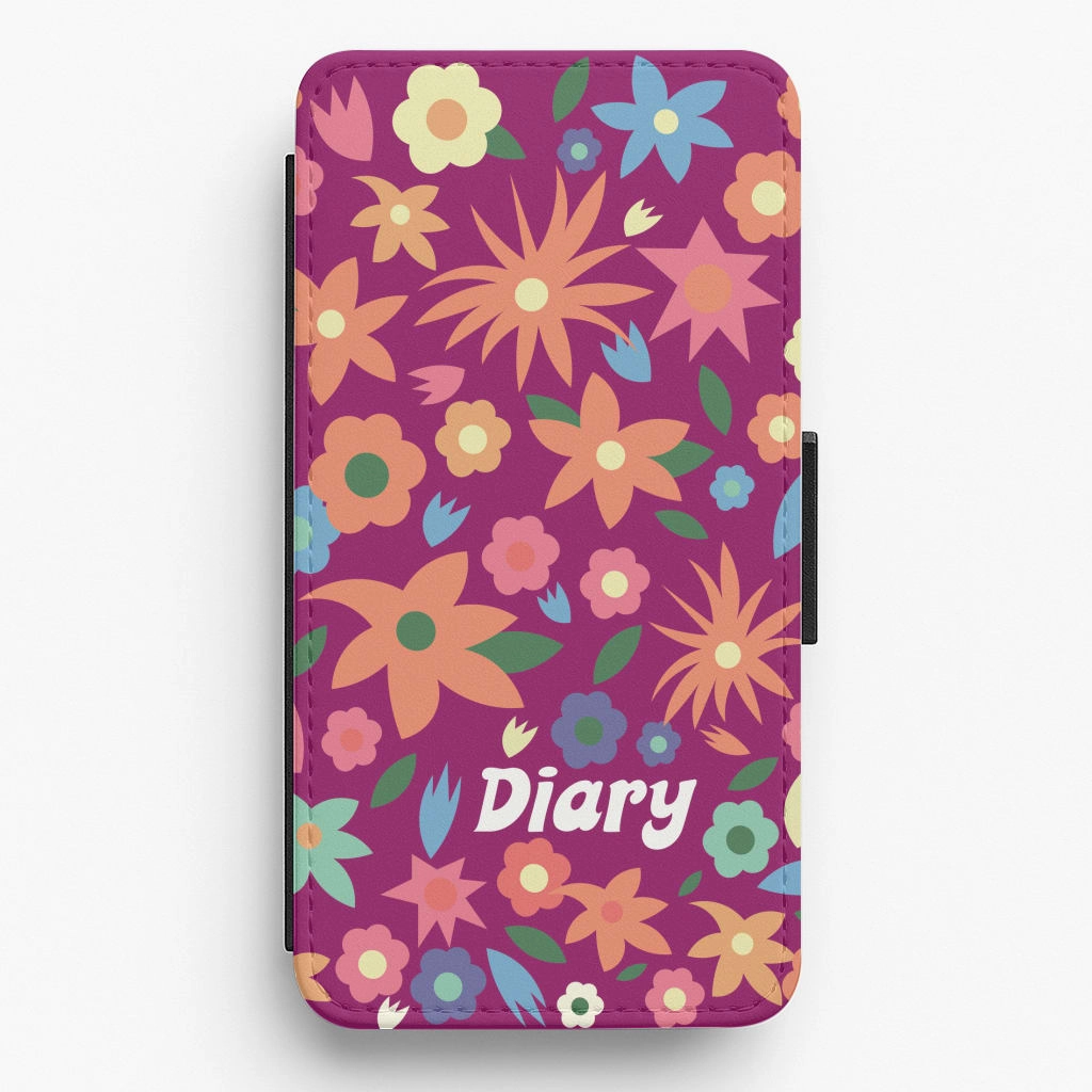 Soft Feel Diary Flip / Wallet Phone Case