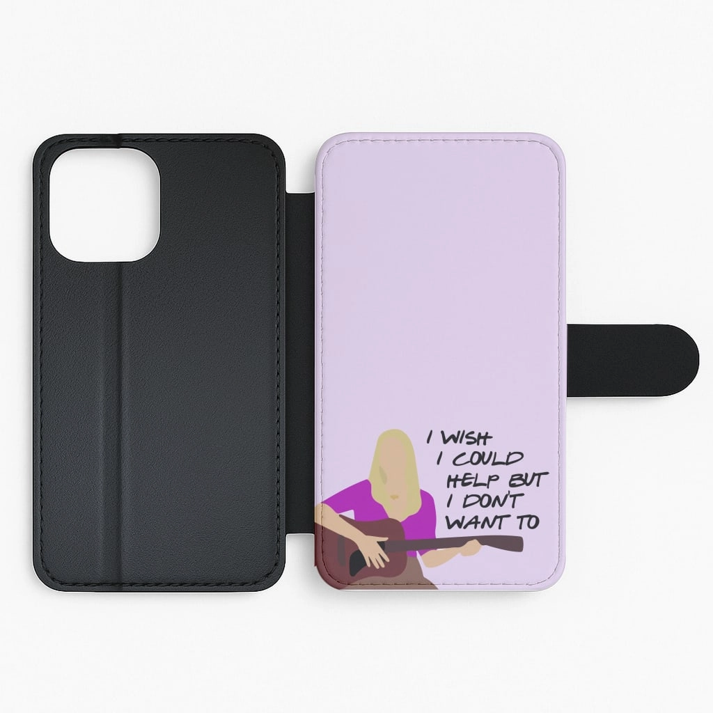 I Wish I Could Help But I Don't Want To Flip / Wallet Phone Case Modern Grip Minimal Comfort