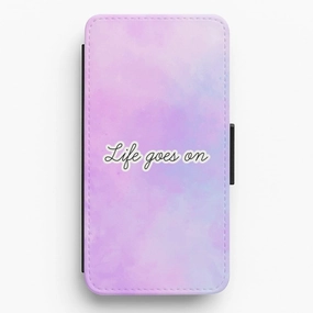 Futuristic style Protective cover Life Goes On - BTS Flip / Wallet Phone Case