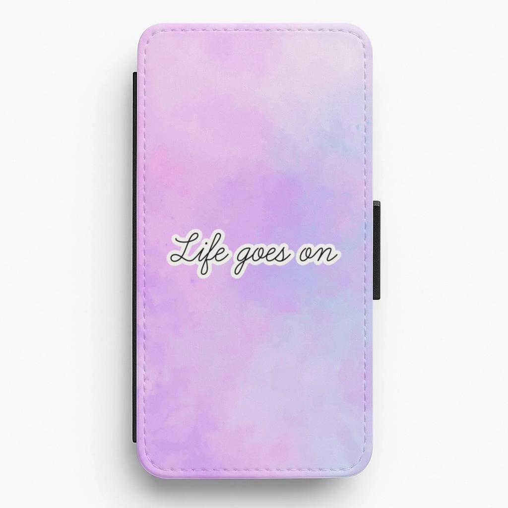 Futuristic style Protective cover Life Goes On - BTS Flip / Wallet Phone Case