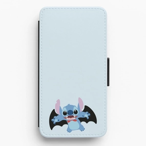 Recyclable Material Subtle Touch Vampire Alien Blue Halloween Flip / Wallet Phone Case