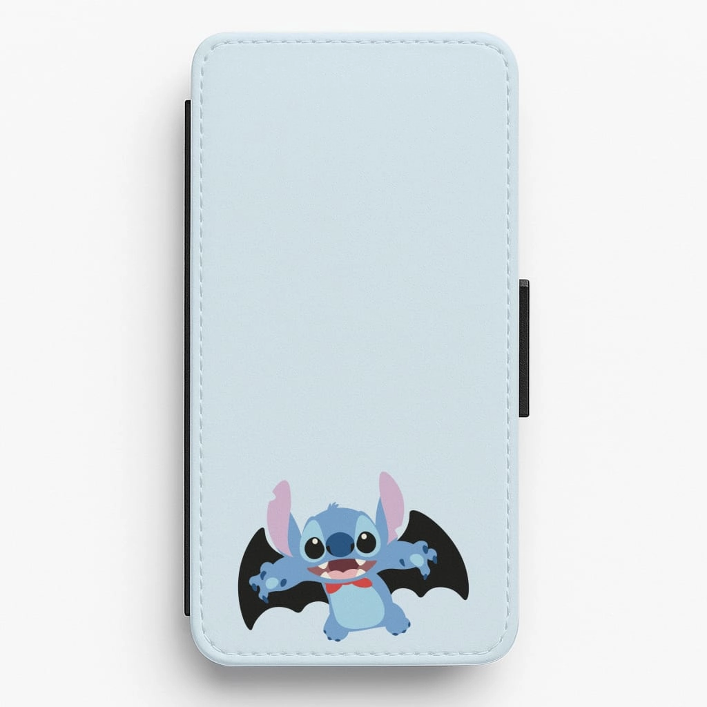 Recyclable Material Subtle Touch Vampire Alien Blue Halloween Flip / Wallet Phone Case
