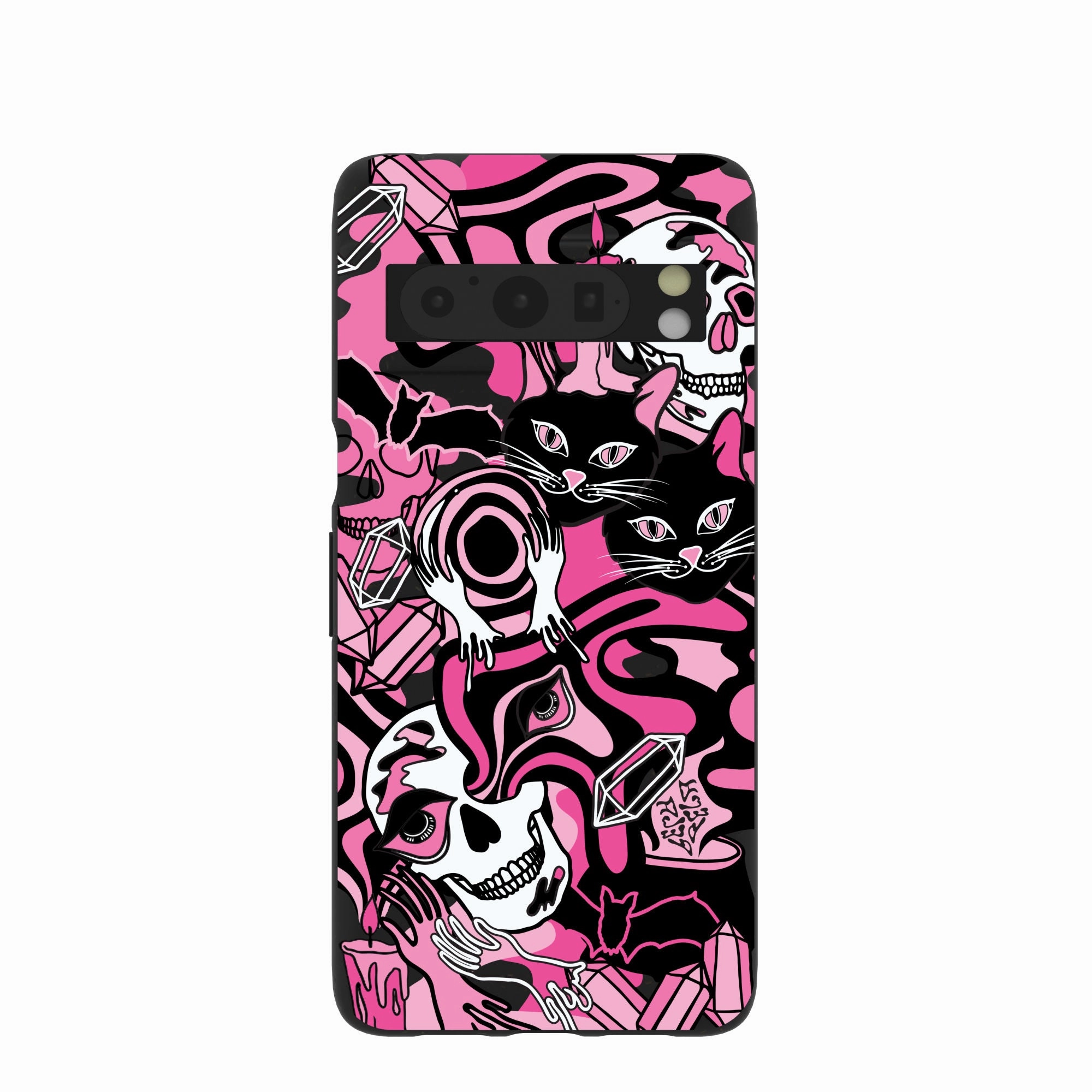 Black Spellbound Ghouls Google Pixel 8 Pro Case Modern Design Texture