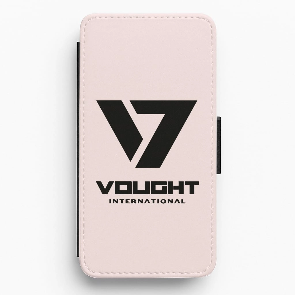 Soft Shape Minimal Shield Texture Vought Logo Flip / Wallet Phone Case