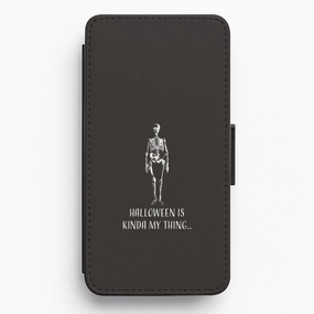 Halloween Is Kinda My Thing.. Flip / Wallet Phone Case Sleek Detail Soft touch finish