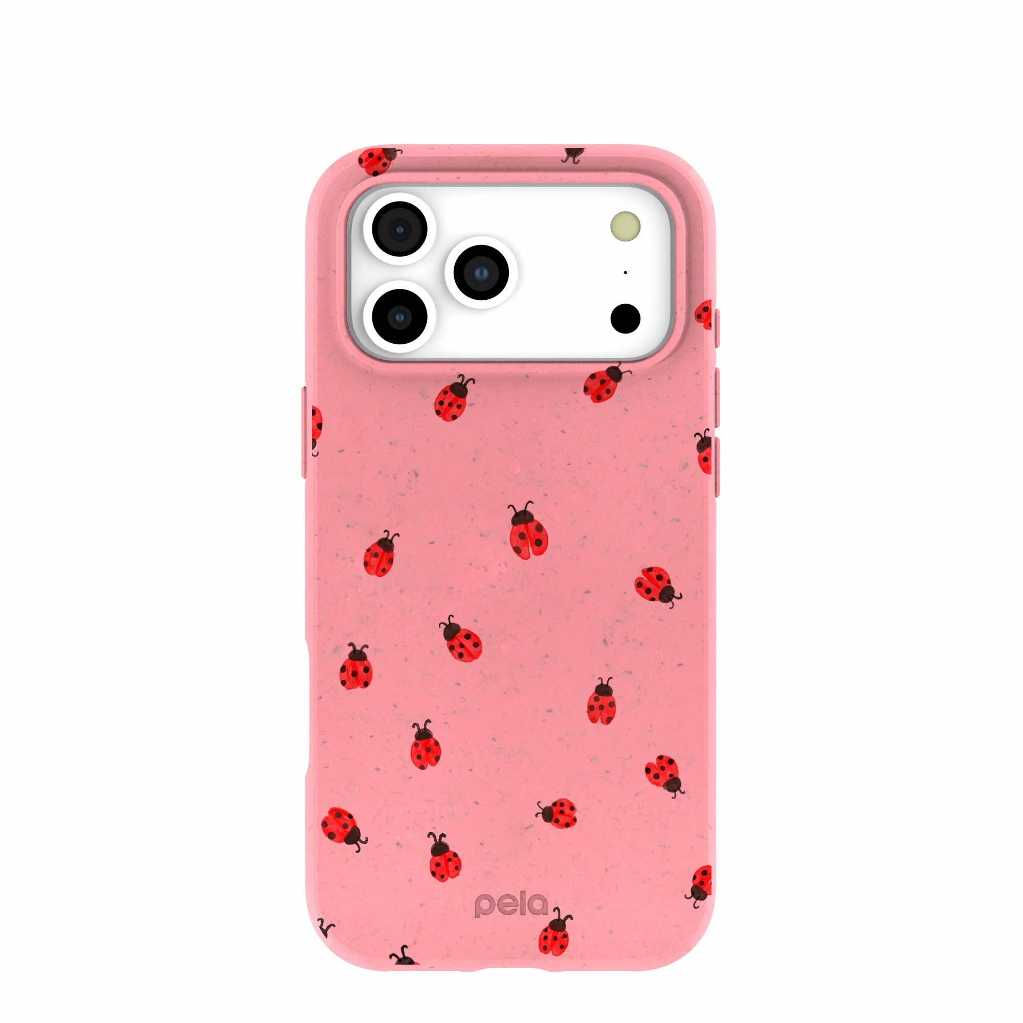 Bubblegum Pink Rosy Ladybug iPhone 17 Pro Max Case Elegant Detail