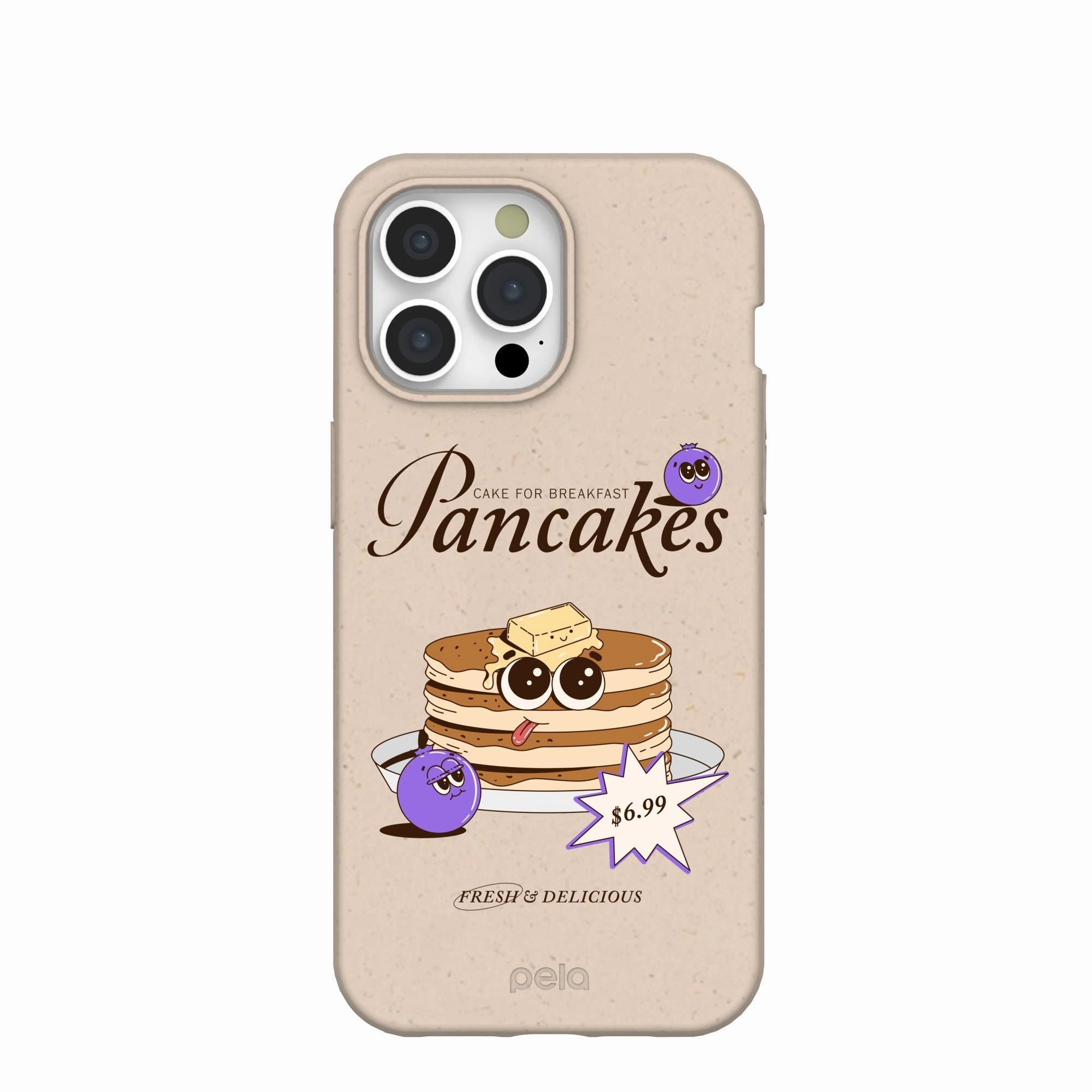 Seashell Pancake Time iPhone 15 Pro Max Case Travel Companion Protective Design Texture