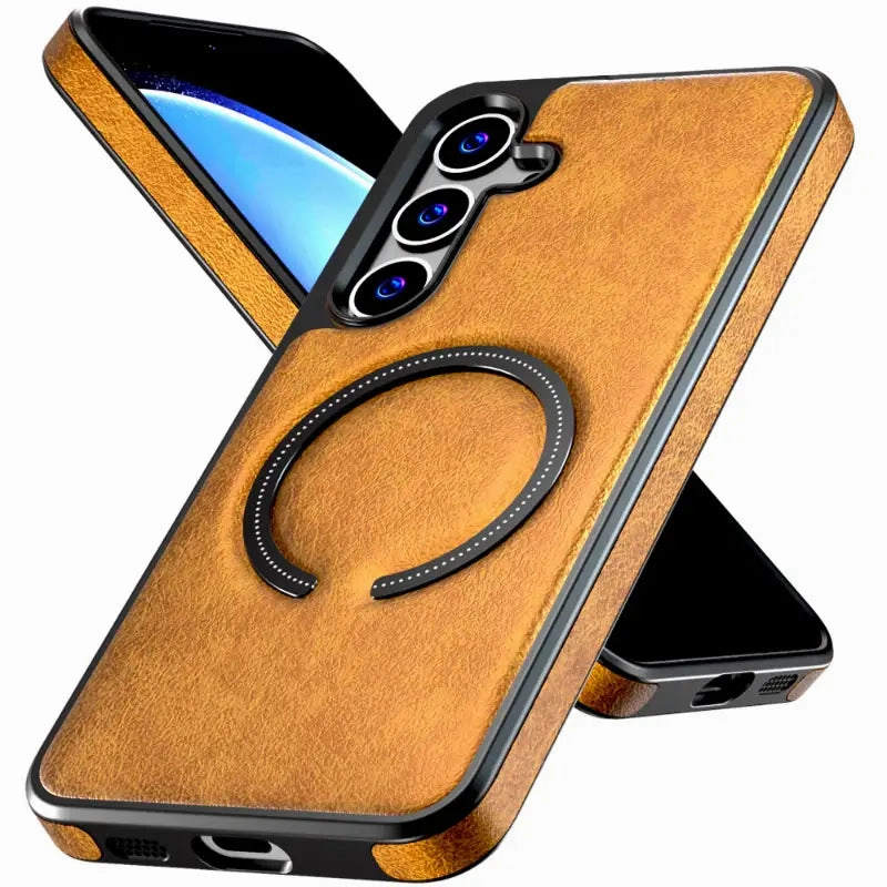 Samsung Galaxy S24 6.2" (2024) Leather Case with Magsafe Trendy Layer