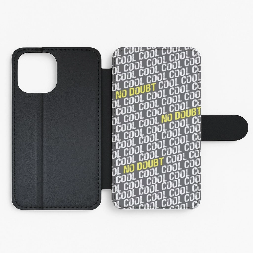 Modern Minimalism Cool Cool Cool No Doubt Pattern - B99 Flip / Wallet Phone Case