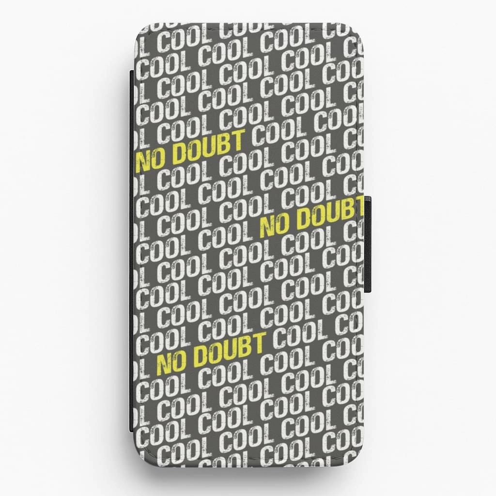 Cool Cool Cool No Doubt Pattern - B99 Flip / Wallet Phone Case Smooth Detail Flexible Texture