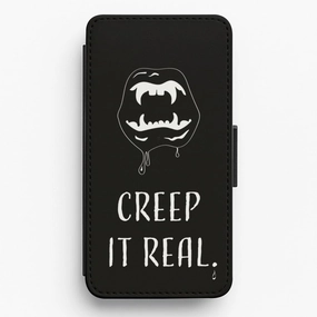 Travel Friendly Creep It Real - Halloween Flip / Wallet Phone Case