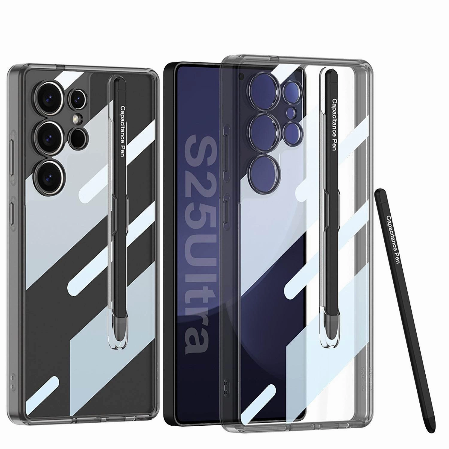 Crystal Shield High Transparency Pen Holder Case - Samsung Stylish Color