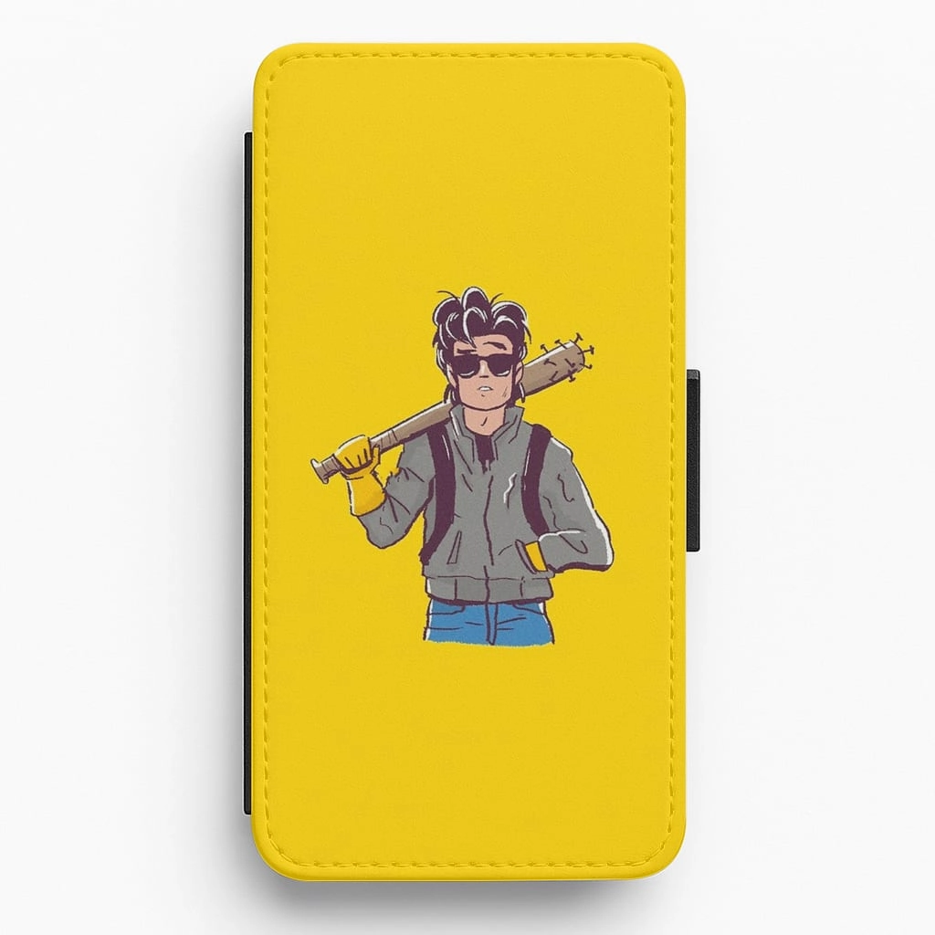 Dad Steve Harrington - Stranger Things Flip Wallet Phone Case Creative Texture Premium Style