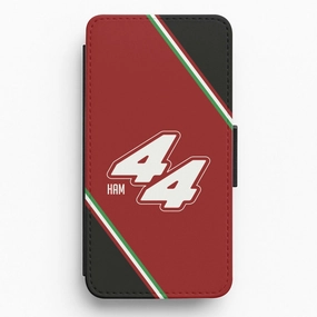 Dark Red Retro 44  Flip / Wallet Phone Case Fashion Design Matte Surface