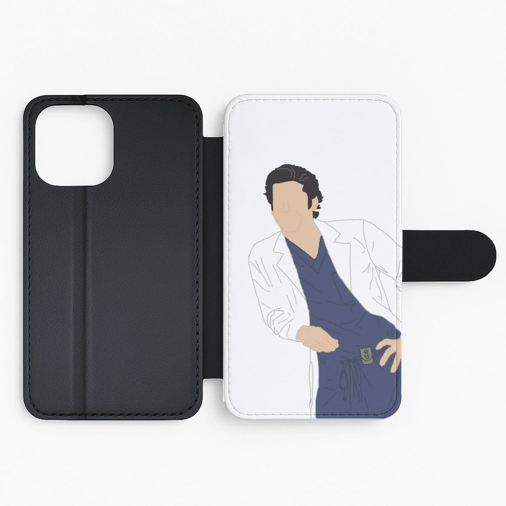 Derek Shepherd - Grey's Flip / Wallet Phone Case Modern Touch Durable Edge Texture
