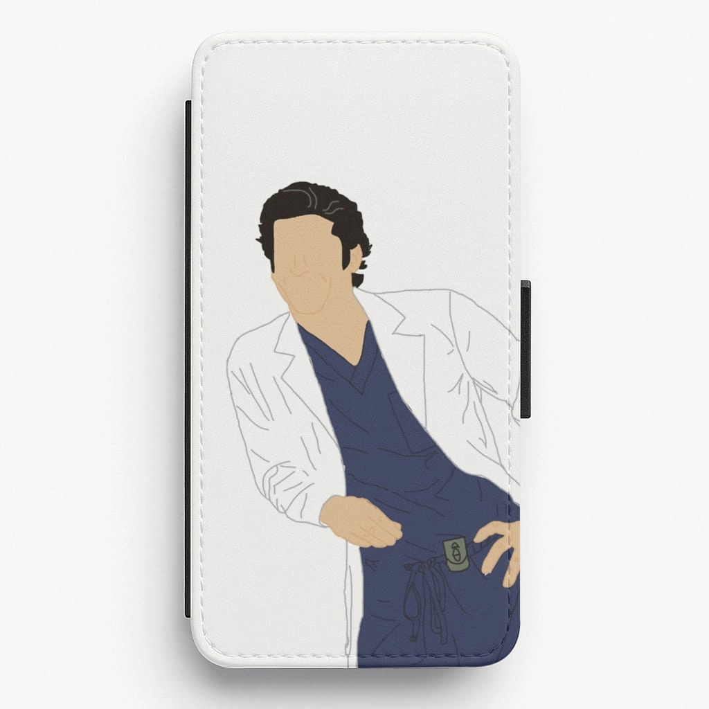 Stylish Texture Derek Shepherd - Grey's Flip / Wallet Phone Case