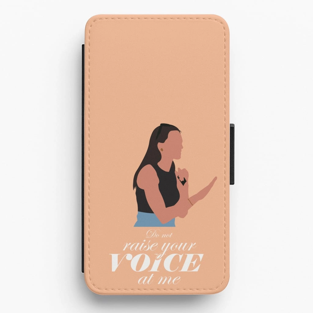 Don't Raise Your Voice At Me Flip / Wallet Phone Case Shock Resistant Build