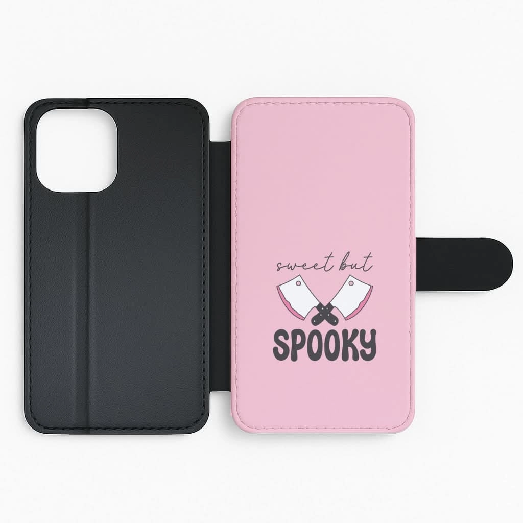 Anti Shock Sweet But Spooky Flip / Wallet Phone Case