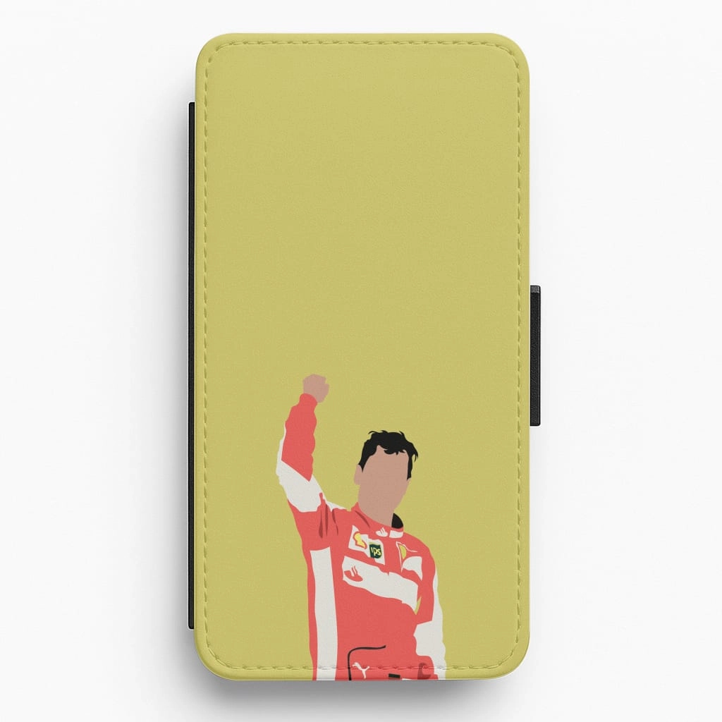 Vettel - F1 Flip / Wallet Phone Case Trendy Detailing Marble Pattern
