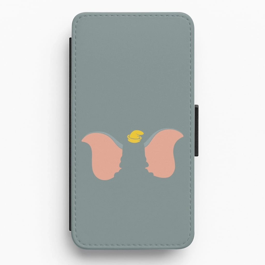 Protective Pattern Texture Pocket Size Dumbo Flip / Wallet Phone Case