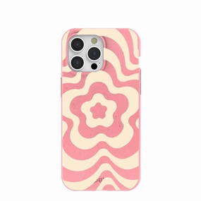 Bubblegum Pink Morning Flower iPhone 15 Pro Max Case Soft Finish