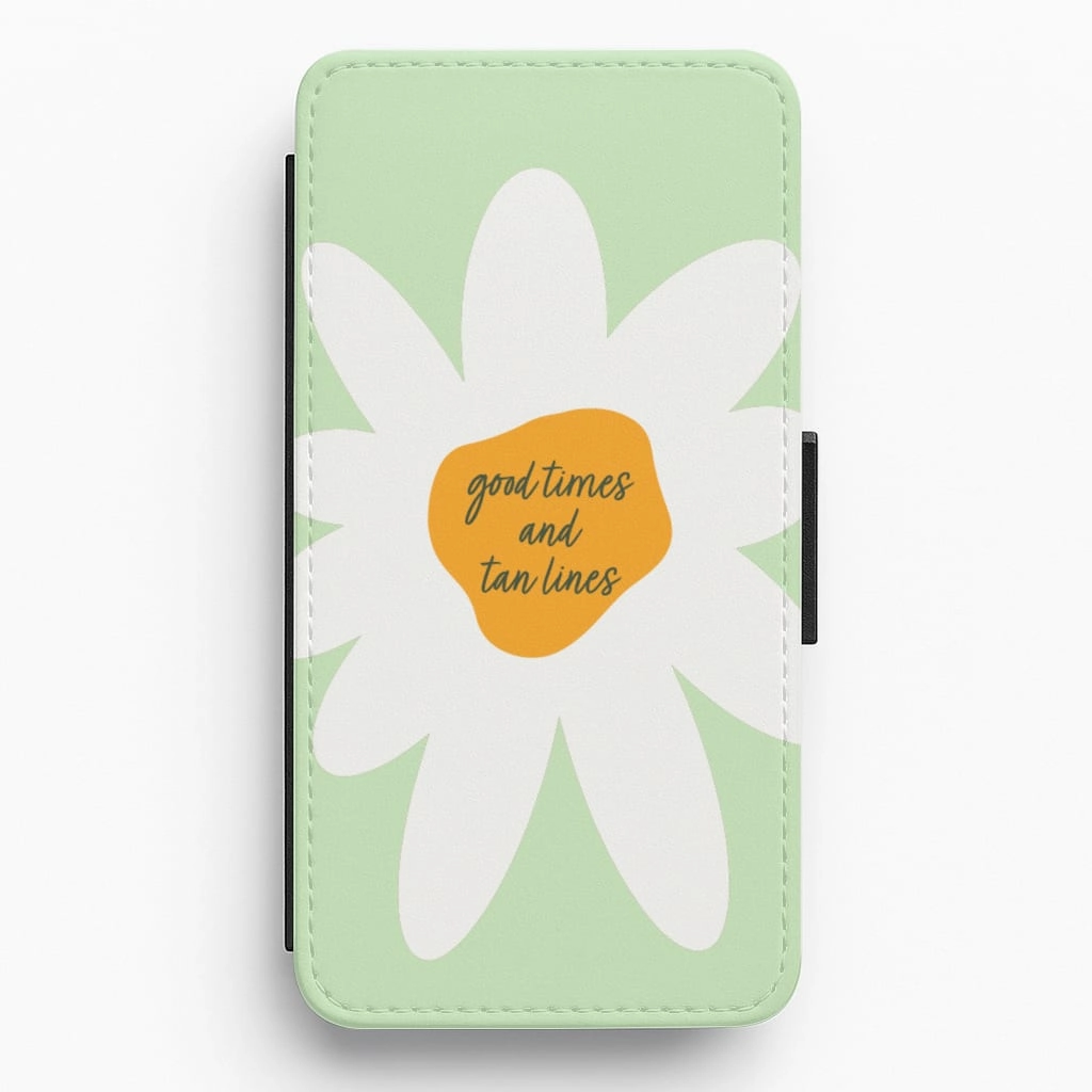 Good Times and Tan Lines Flip / Wallet Phone Case Smooth Texture Pattern