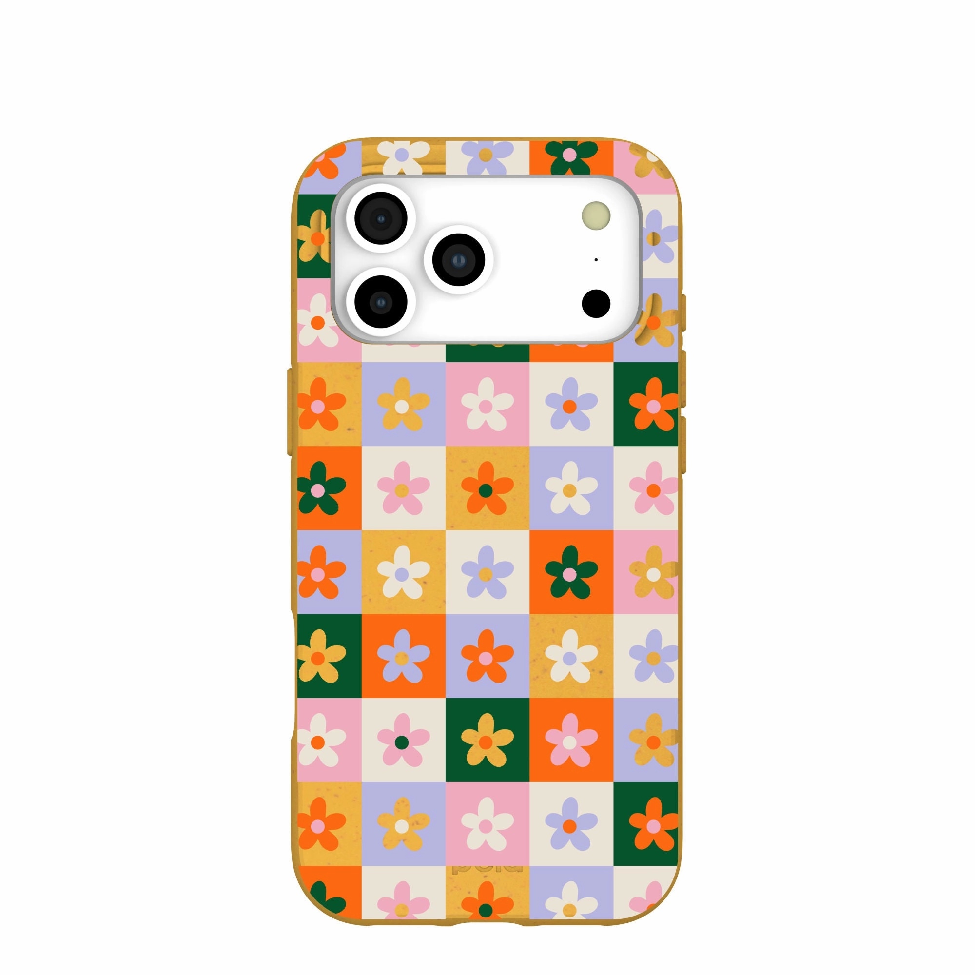 Comfort Texture Layer Honey Flower Tiles iPhone 17 Pro Max Case