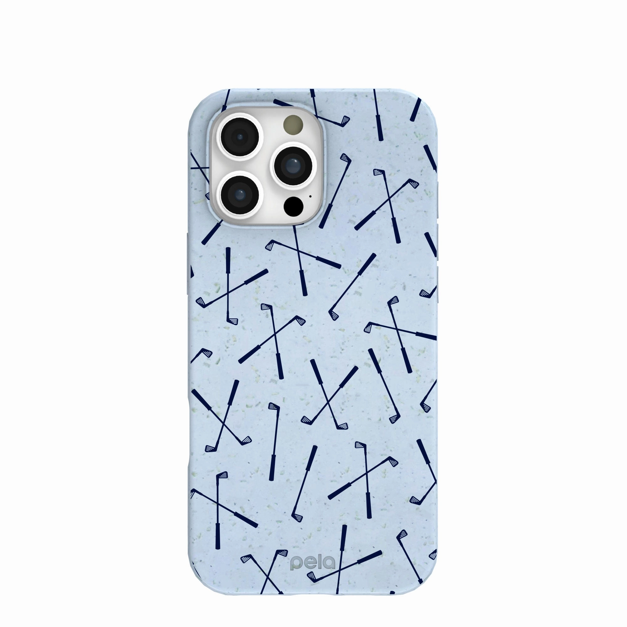 Protective Layering Impact Resistant Powder Blue Golf Clubs iPhone 16 Pro Max Case