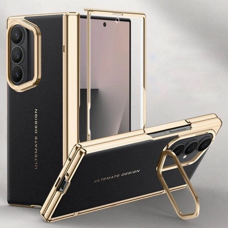 Resistant Layer Youth Style Golden Royal Luxe Kickstand Case