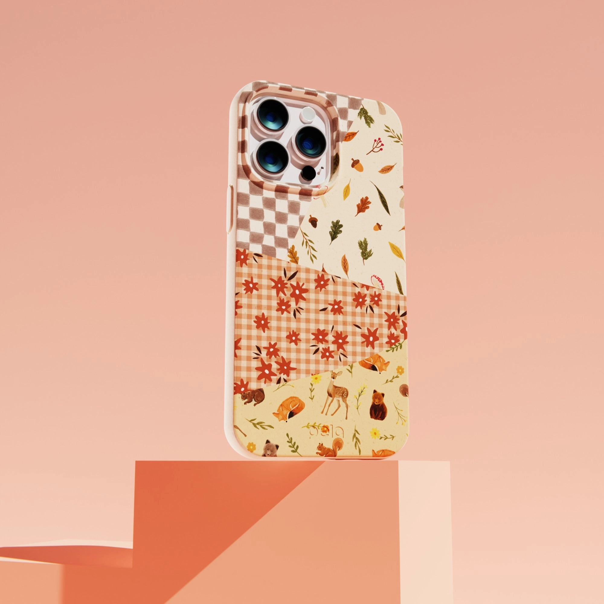 Stylish frame Soft Layer Texture Seashell Autumn Quilt iPhone 17 Pro Max Case