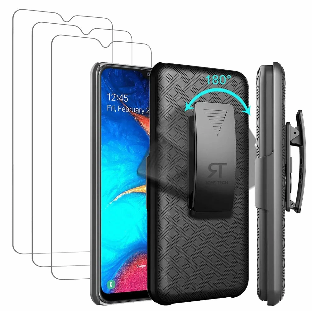 Samsung Galaxy A10e Belt Clip Holster Phone Case Everyday Use Trendy Detailing