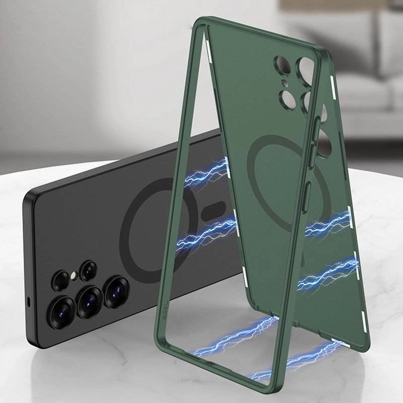 Edge Guard Frosted Dual Magnetic Case - Samsung Sporty Appeal Comfort Edge Layer