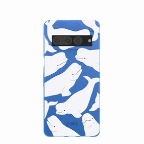 Electric Blue Belugas Google Pixel 7 Pro Case Protective Material Gradient Design