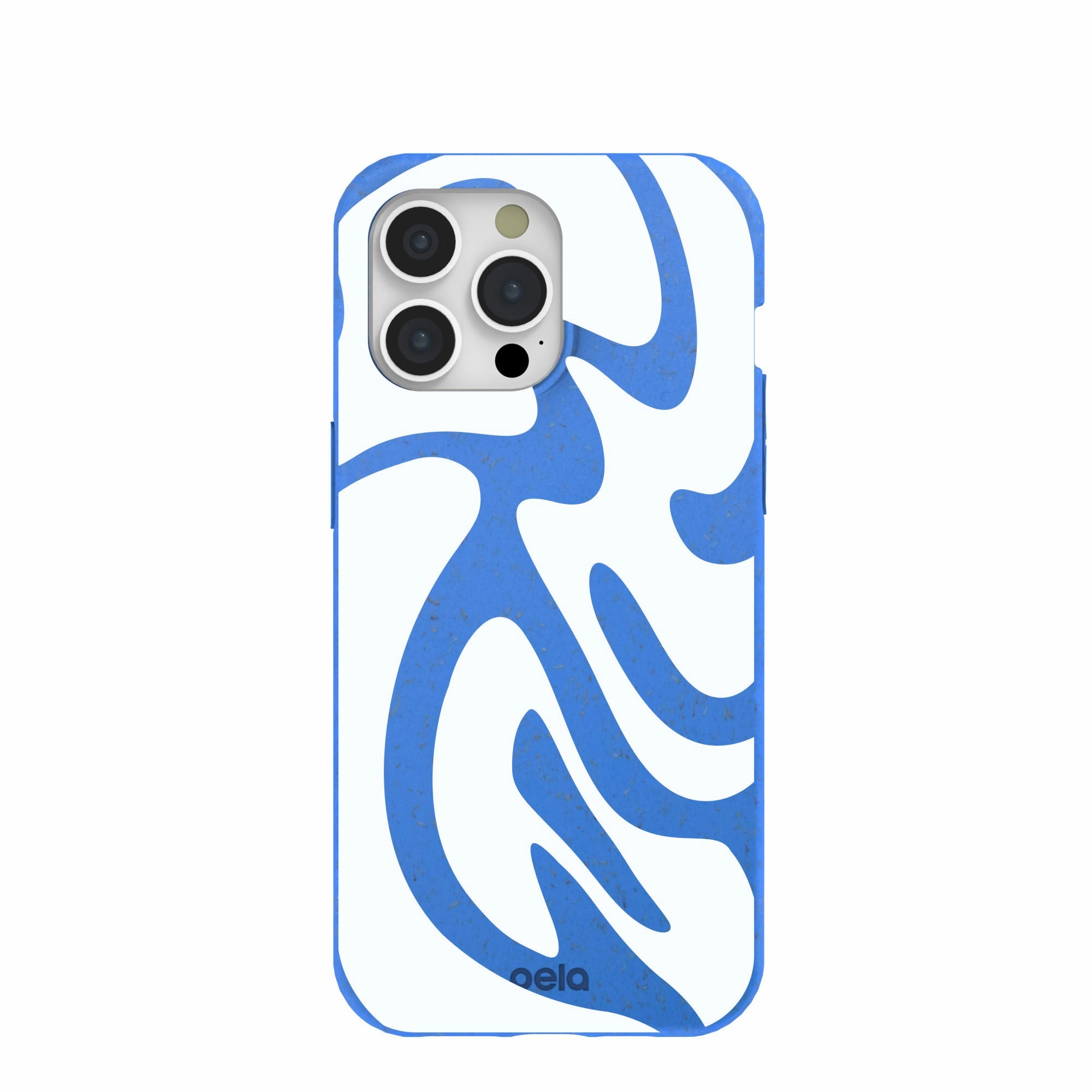 Clear View Durable Shell Electric Blue Blue Crush iPhone 15 Pro Max Case