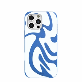 Electric Blue Blue Crush iPhone 16 Pro Max Case Daily Carry