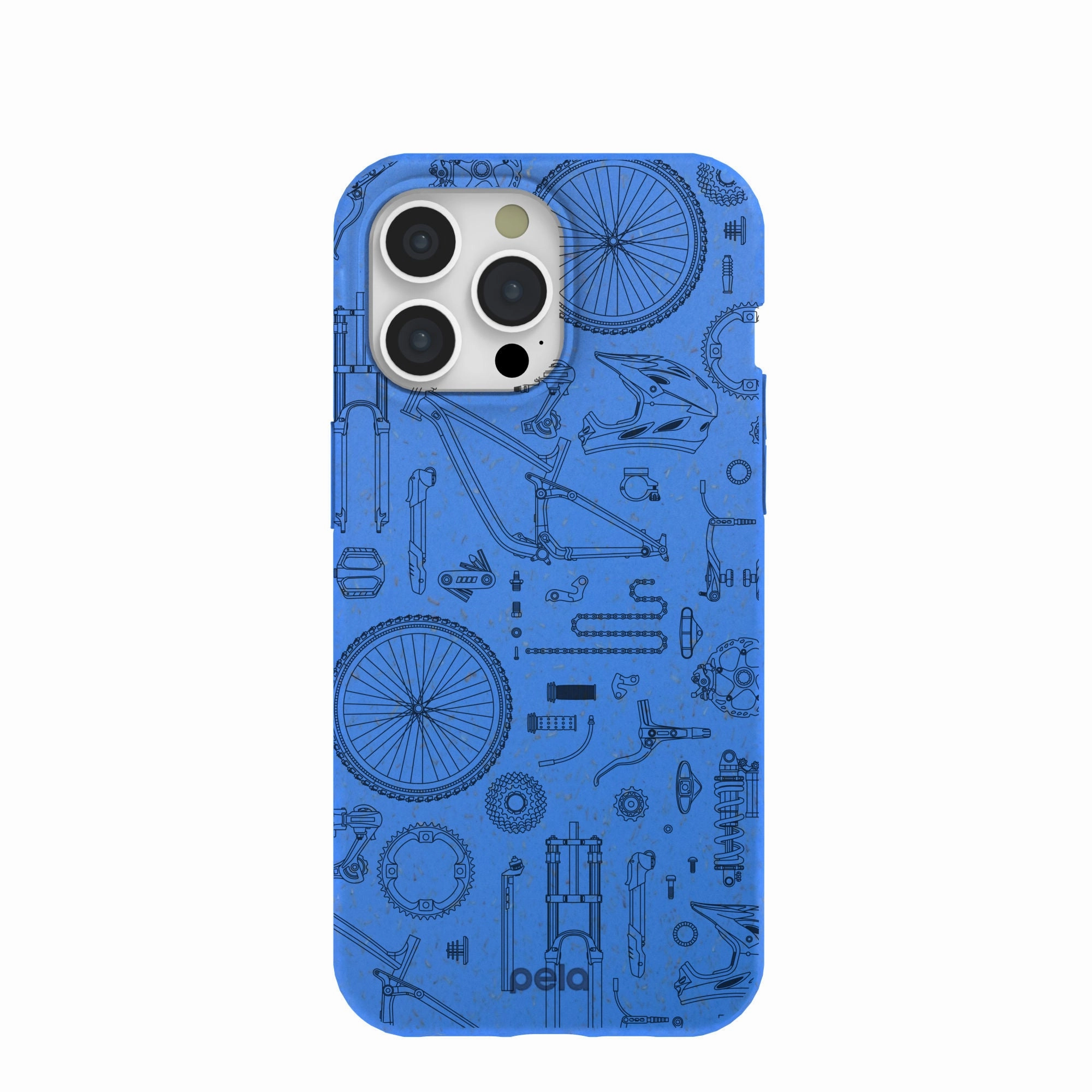 Electric Blue Changing Gears iPhone 15 Pro Max Case Professional Look Vivid Finish