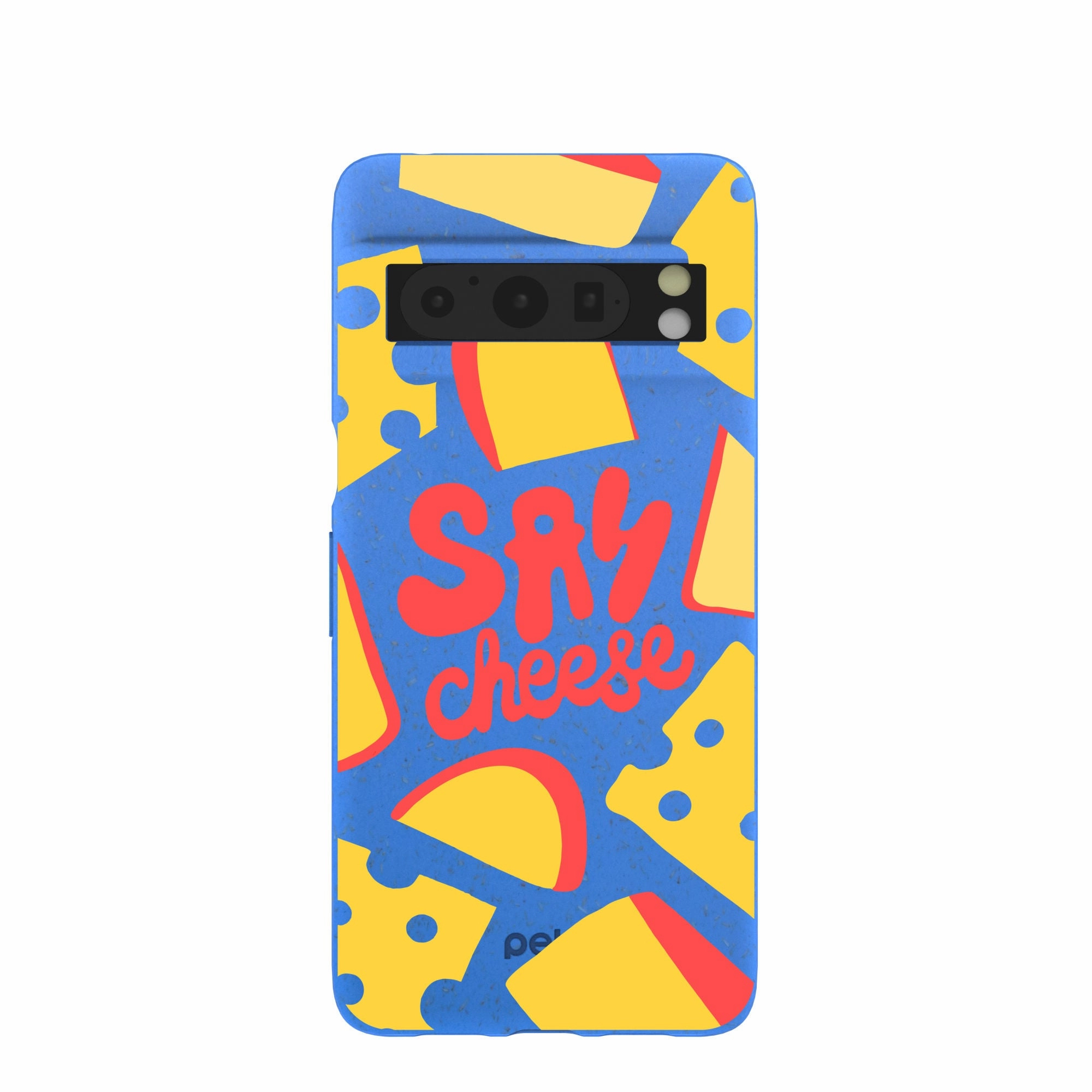 Electric Blue Say Cheese Google Pixel 8 Pro Case Color Accent