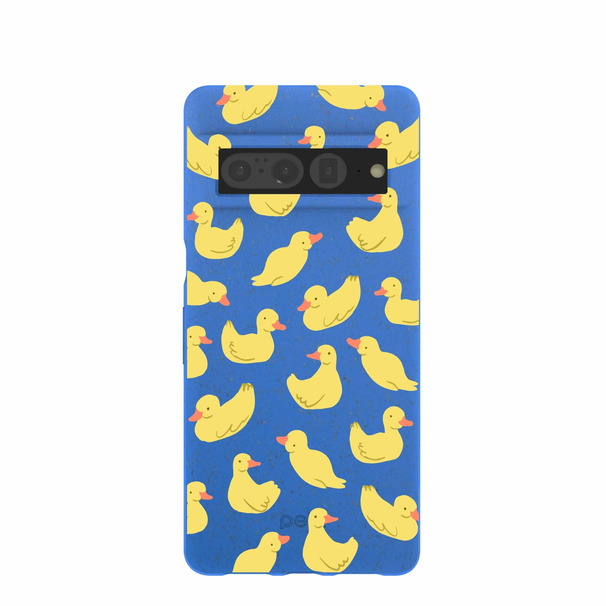 Electric Blue Sunny Ducklings Google Pixel 7 Pro Case Shock Frame Smooth Form Texture