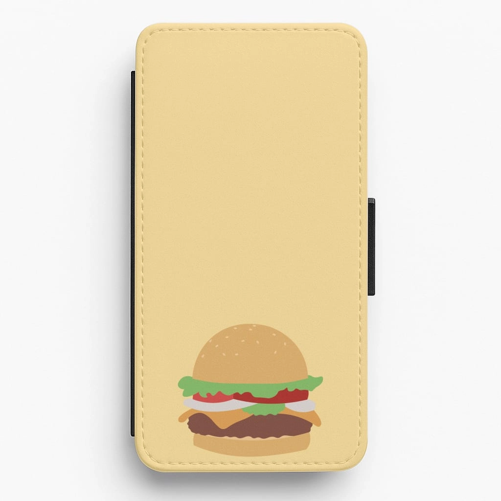 Soft Pattern Layer Krabby Patty Flip / Wallet Phone Case