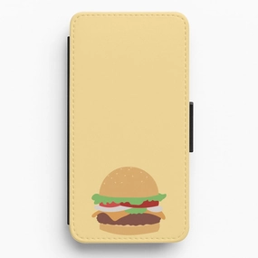 Soft Pattern Layer Krabby Patty Flip / Wallet Phone Case