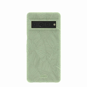 Refined Shield Smooth Form Sage Green Lushy Leaves Google Pixel 7 Pro Case