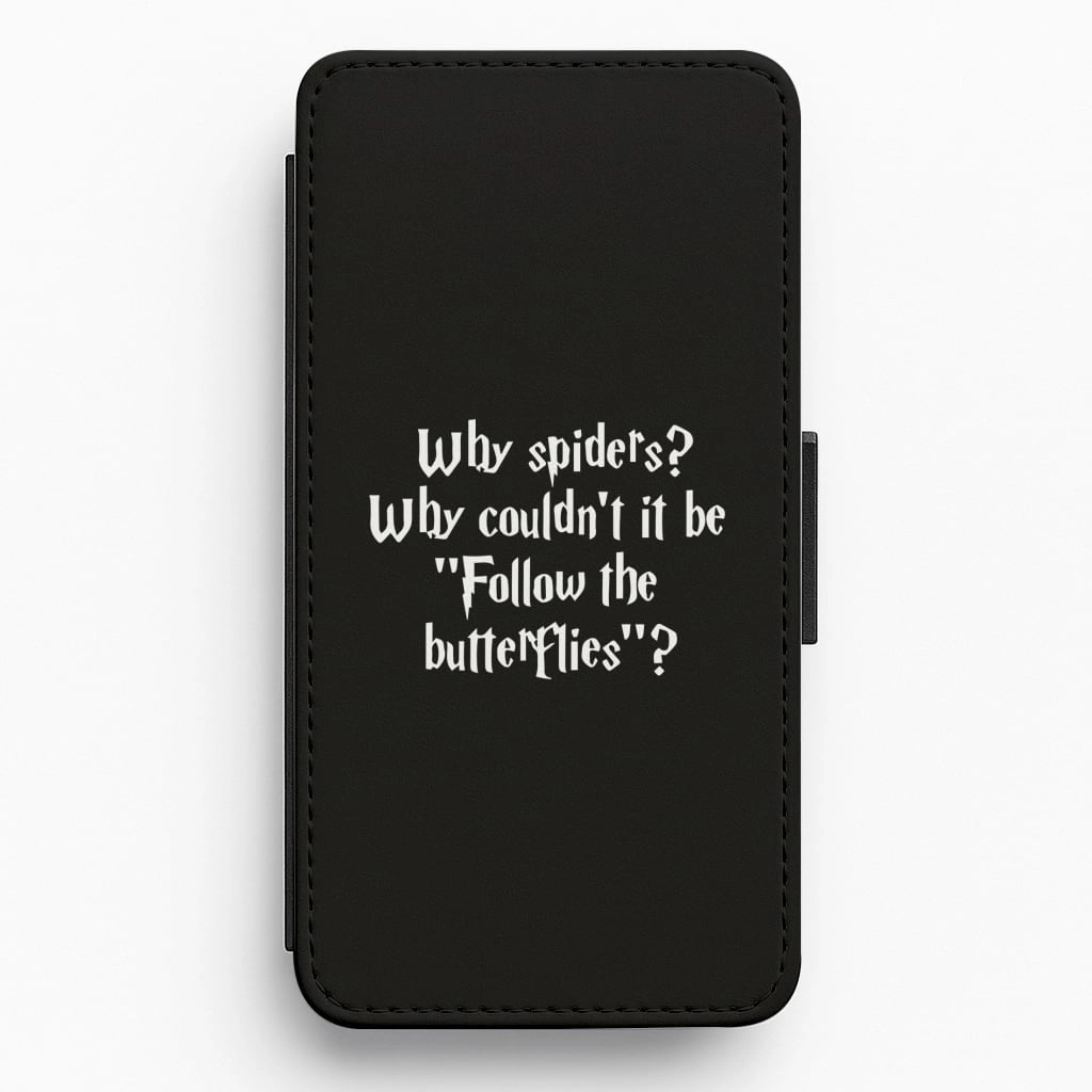 Why Spiders Flip / Wallet Phone Case Rugged Finish