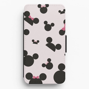 Sleek Appearance Mice Hats Flip / Wallet Phone Case