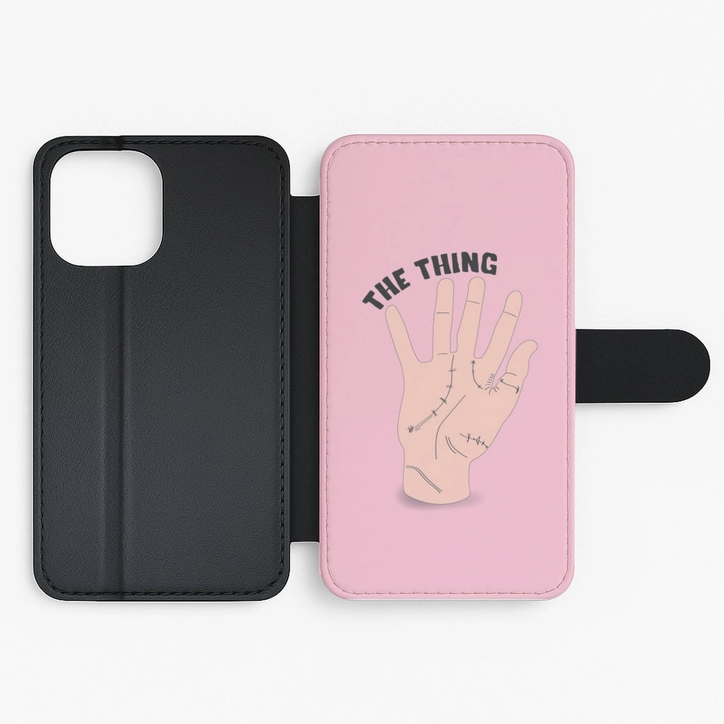 The Thing Wednesday Flip / Wallet Phone Case Handcrafted Design Vibrant pattern