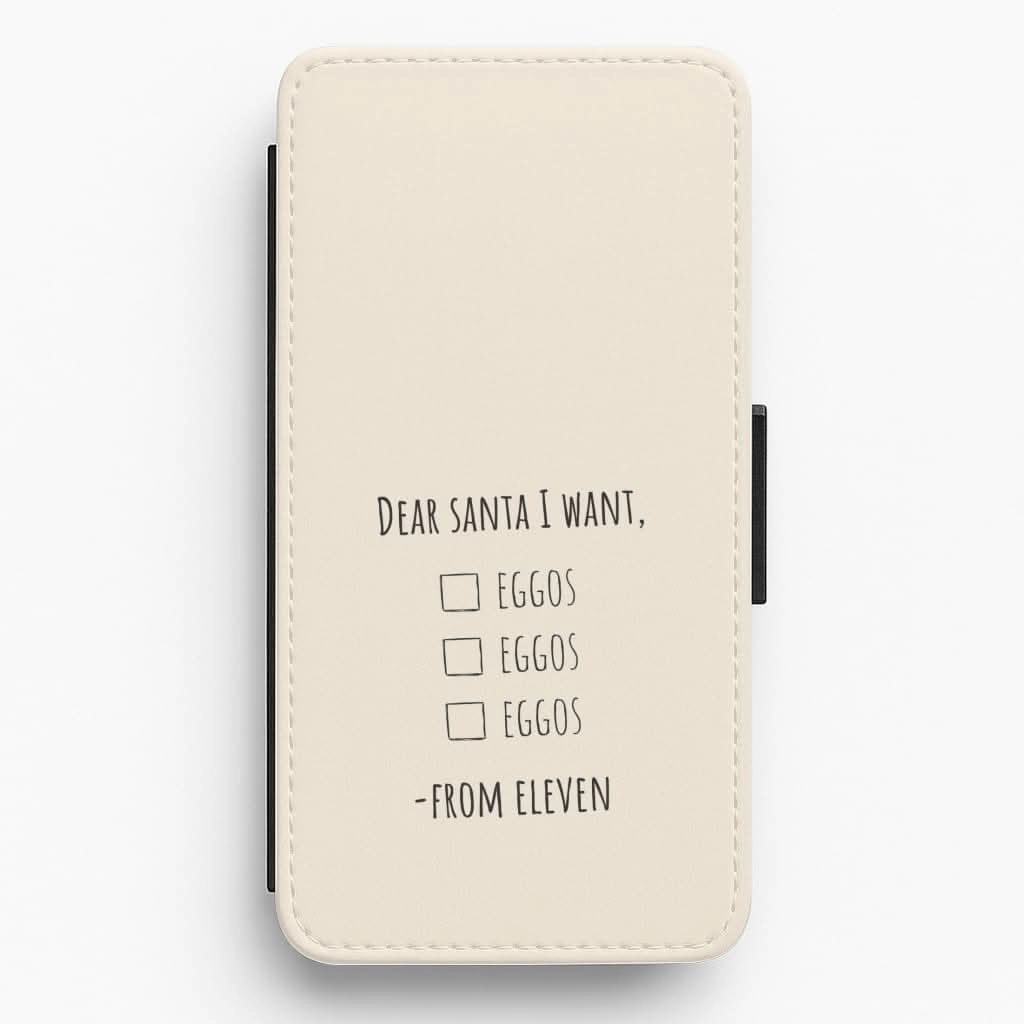 dust protection Eleven's Christmas List Flip / Wallet Phone Case