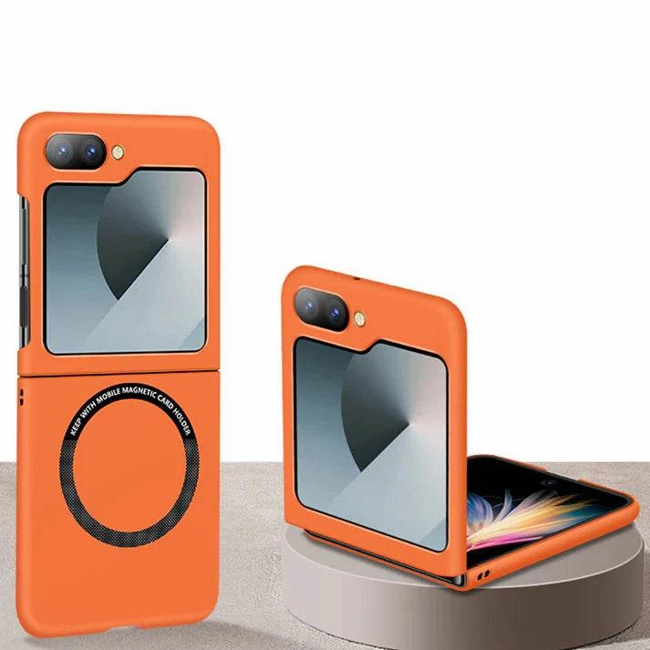 Galaxy Z Flip Series Ultra Thin Matte Folding Magsafe Case Smooth Pattern Finish