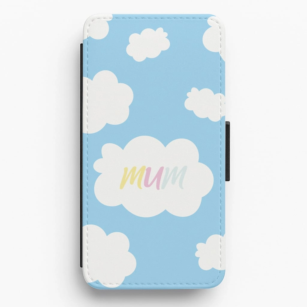 Clouds - Mothers Day Flip / Wallet Phone Case Elegant Look